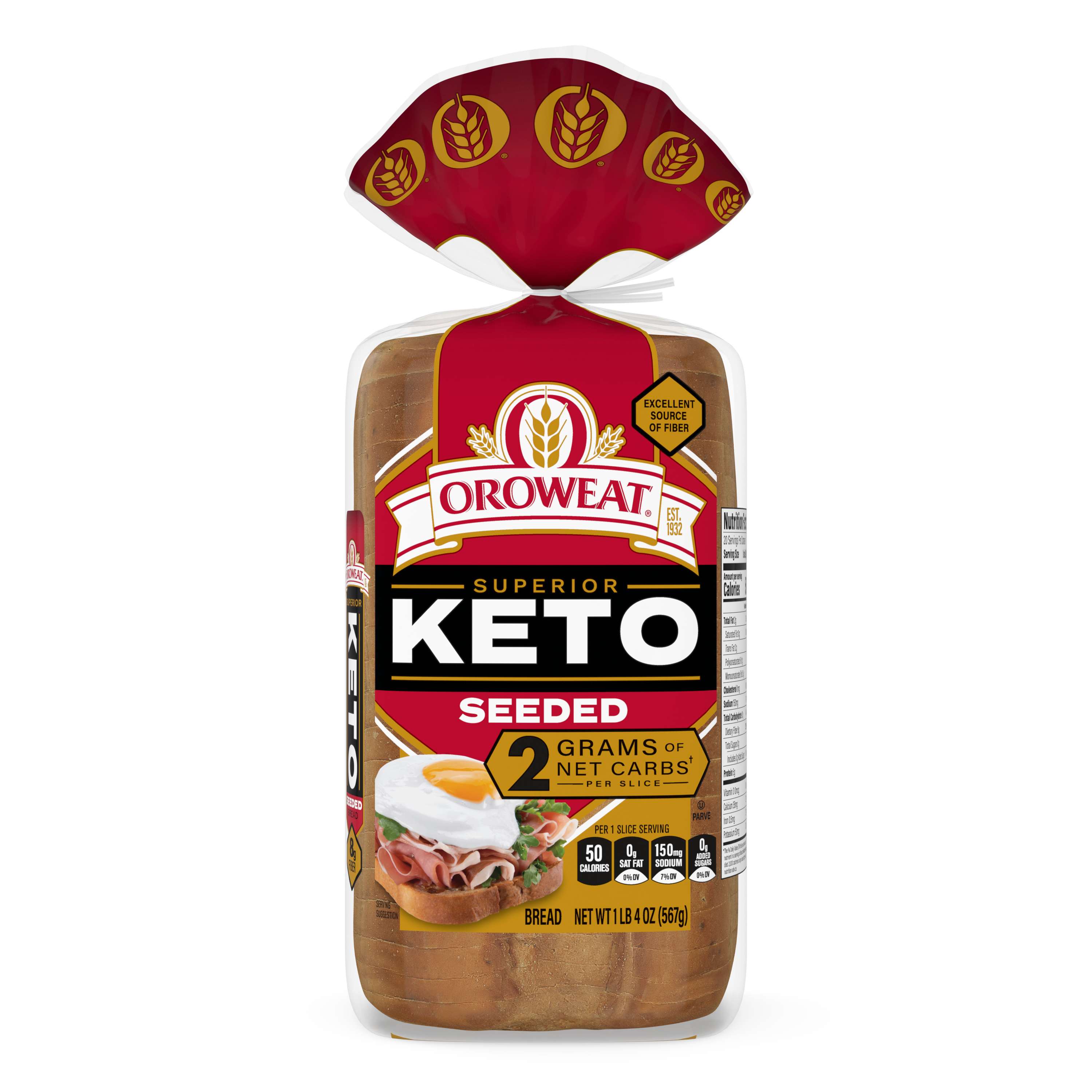 Oroweat Keto Seeded Pack Shot