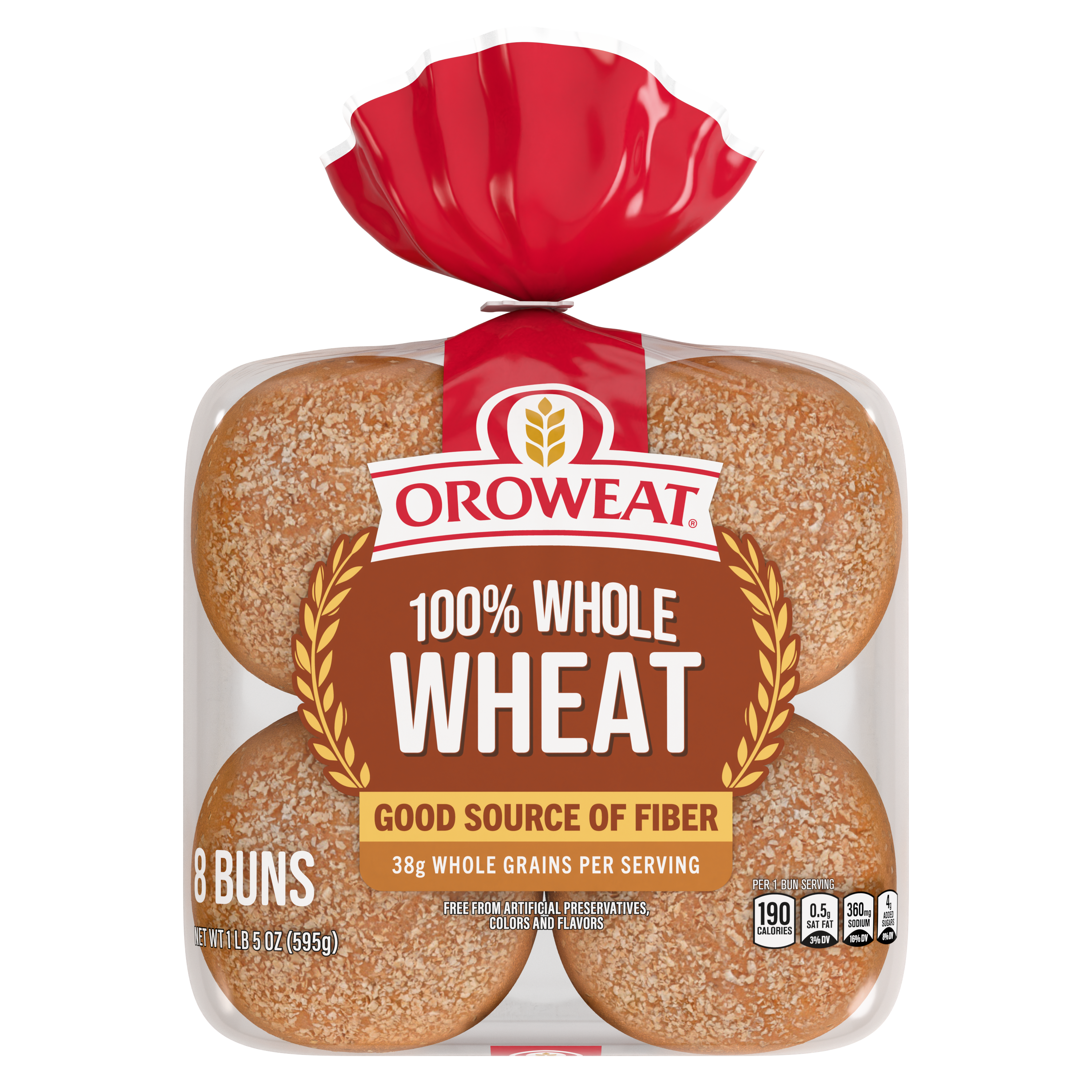 Oroweat Large 100% Whole Wheat Rolls