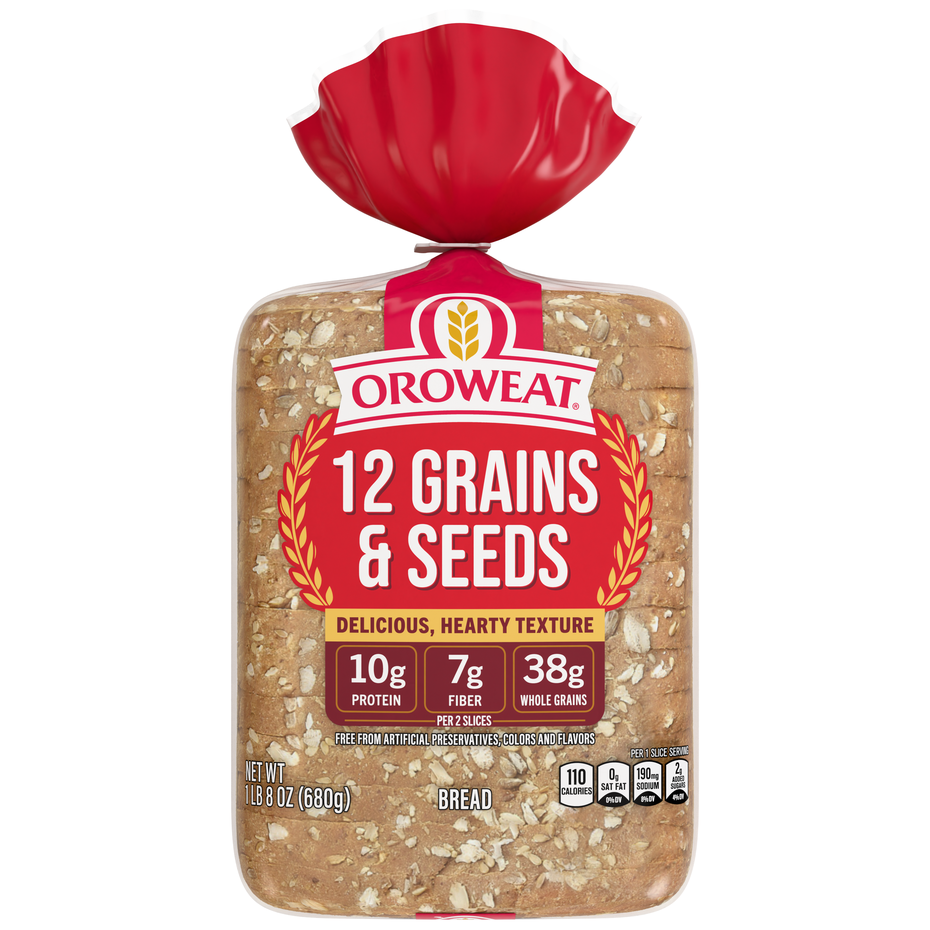 Oroweat 12 Grains and Seeds bread