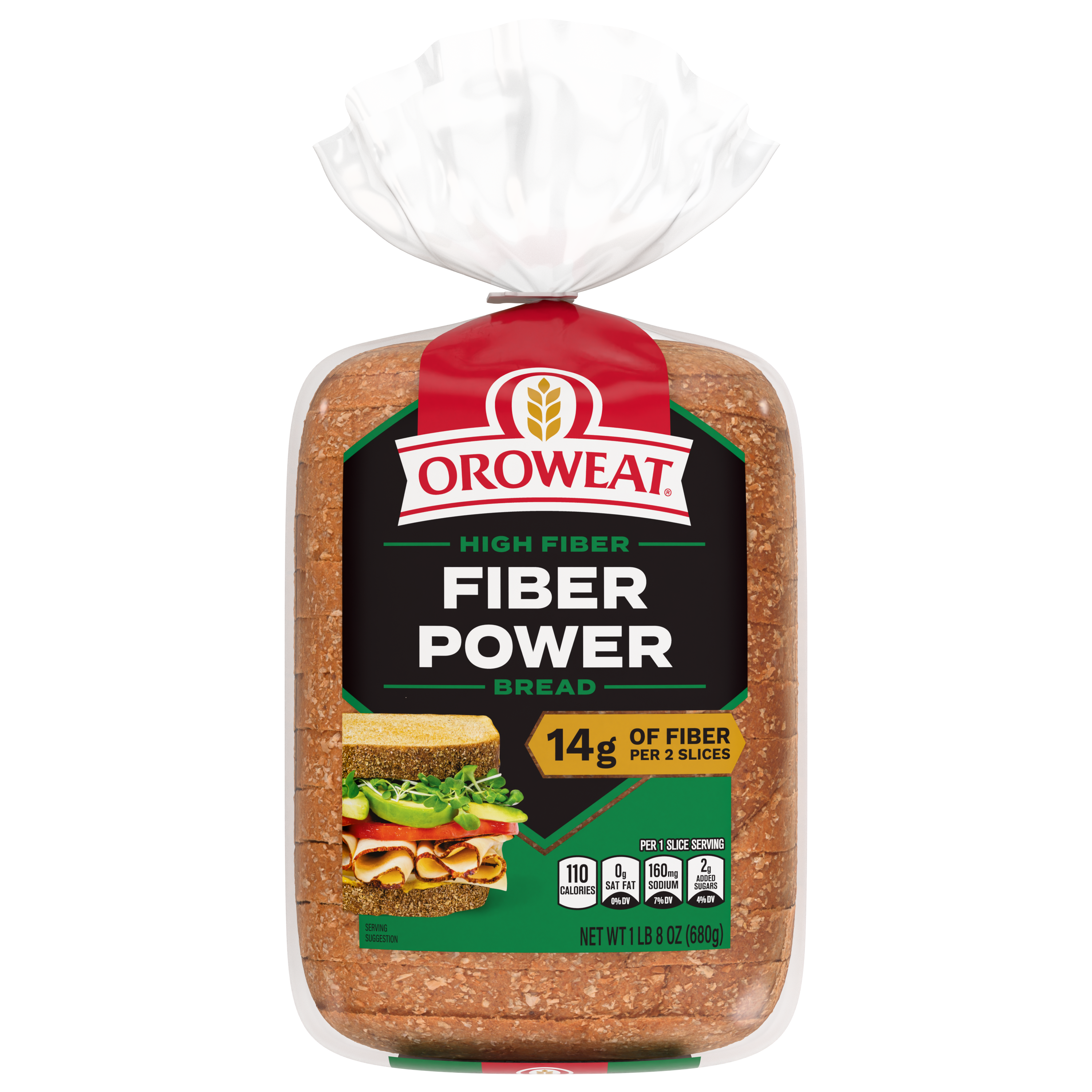 Oroweat Fiber Power bread loaf
