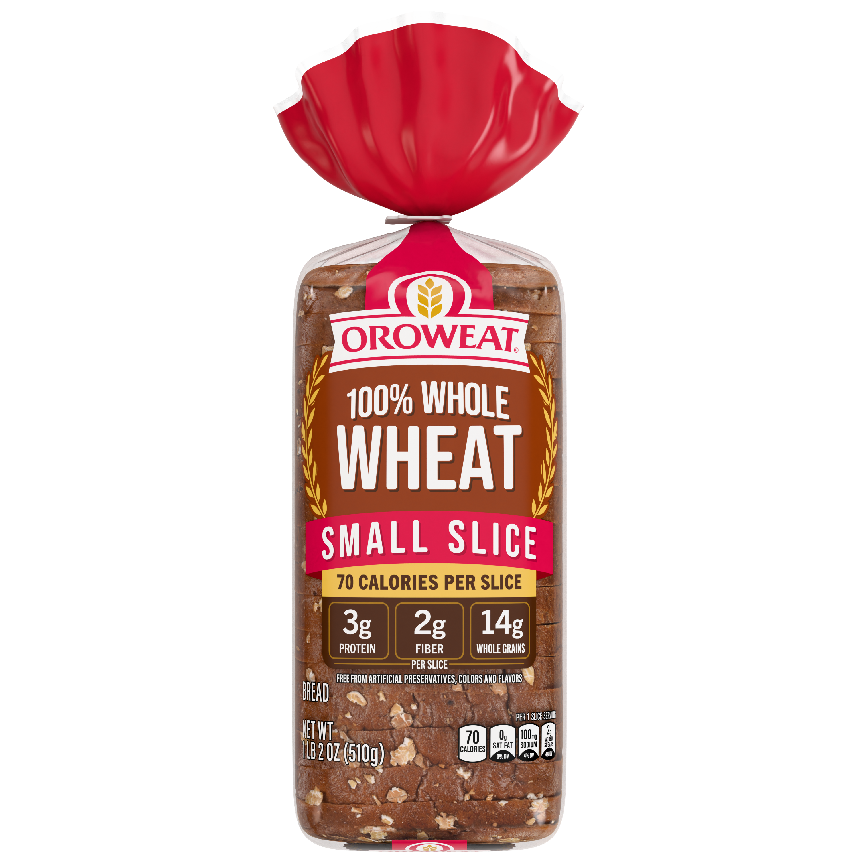 Oroweat 100% Whole Wheat Small Slice