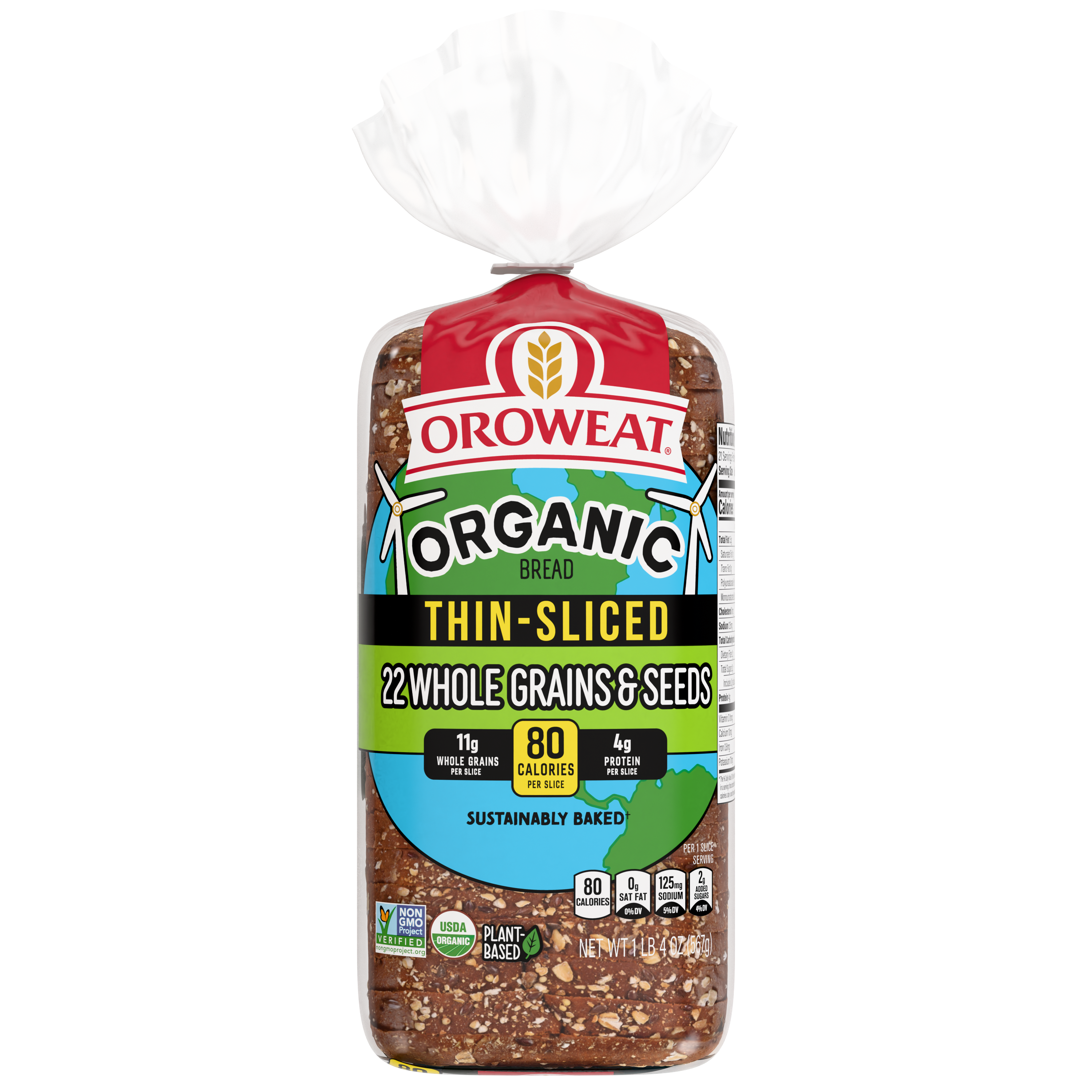 Oroweat Thin-Sliced 22 Grains and Seeds
