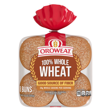 Oroweat Large 100% Whole Wheat Rolls
