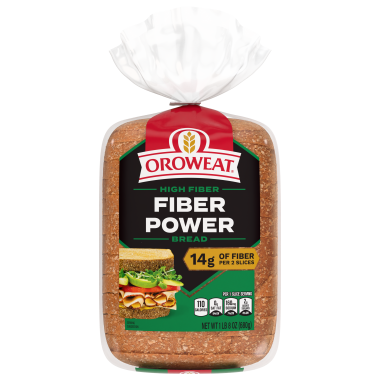 Oroweat Fiber Power bread loaf