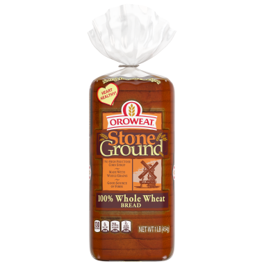 Oroweat 100% Stone Ground Whole Wheat loaf