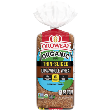 Oroweat Thin-Sliced 100% Whole Wheat bread
