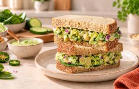 veggie green goddess sandwich