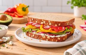 rainbow veggie sandwich